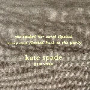 ❤️ BOGO FREE ❤️ Kate Spade Brown Fabric Dust Bag with Gold Text